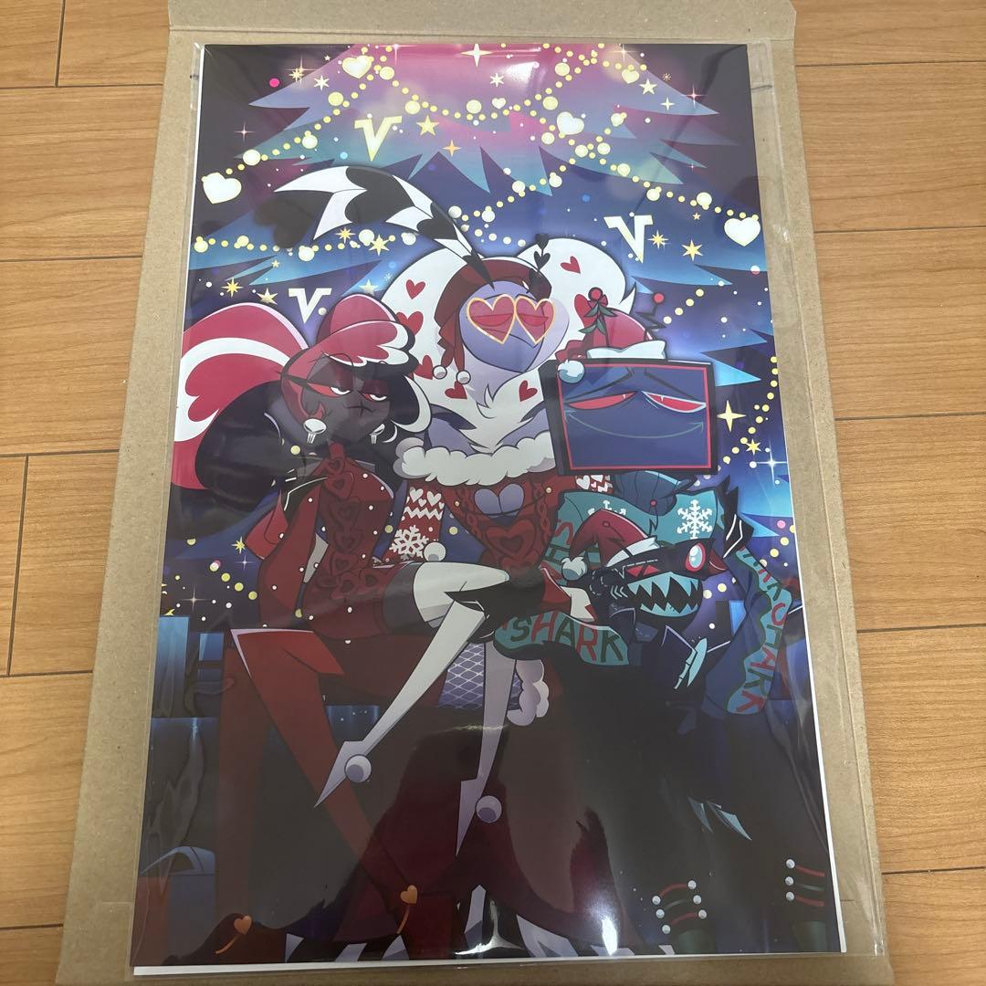 新品未使用 ハズビンホテル クリスマス Vees ポスター　2025