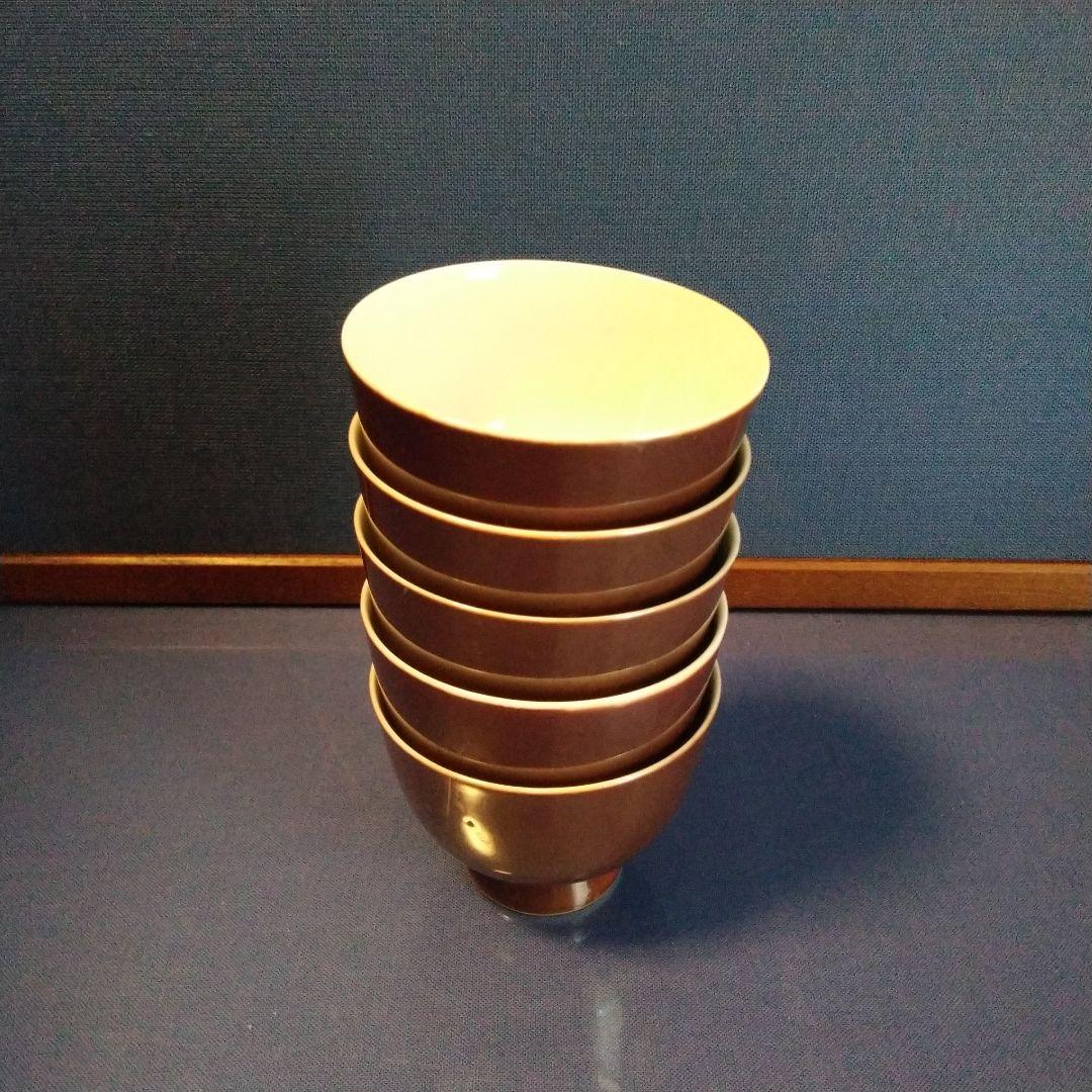 京焼　平安春峰　煎茶茶碗　5個。