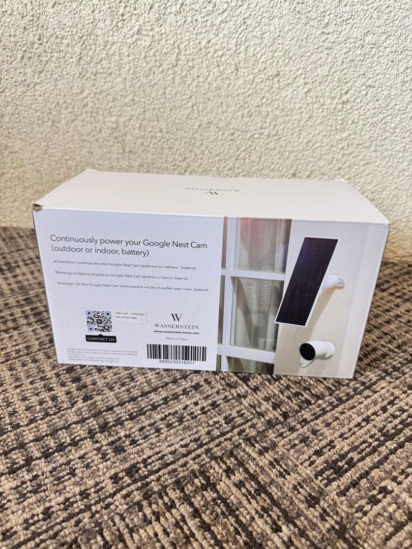 Wasserstein ソーラーパネル(Google Nest Cam 用 2個