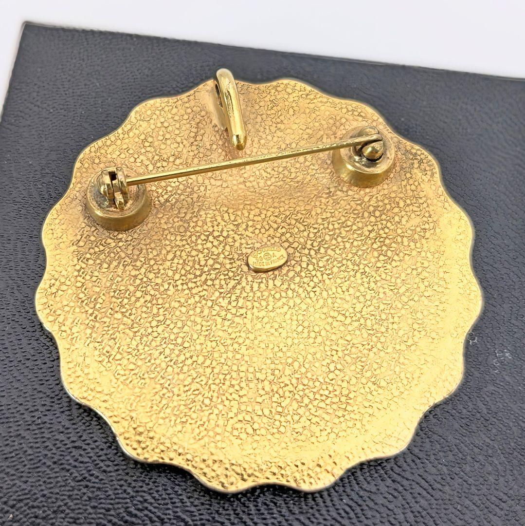 希少 シャネル CHANEL 2way フラワー グリポワ ブローチ トップ