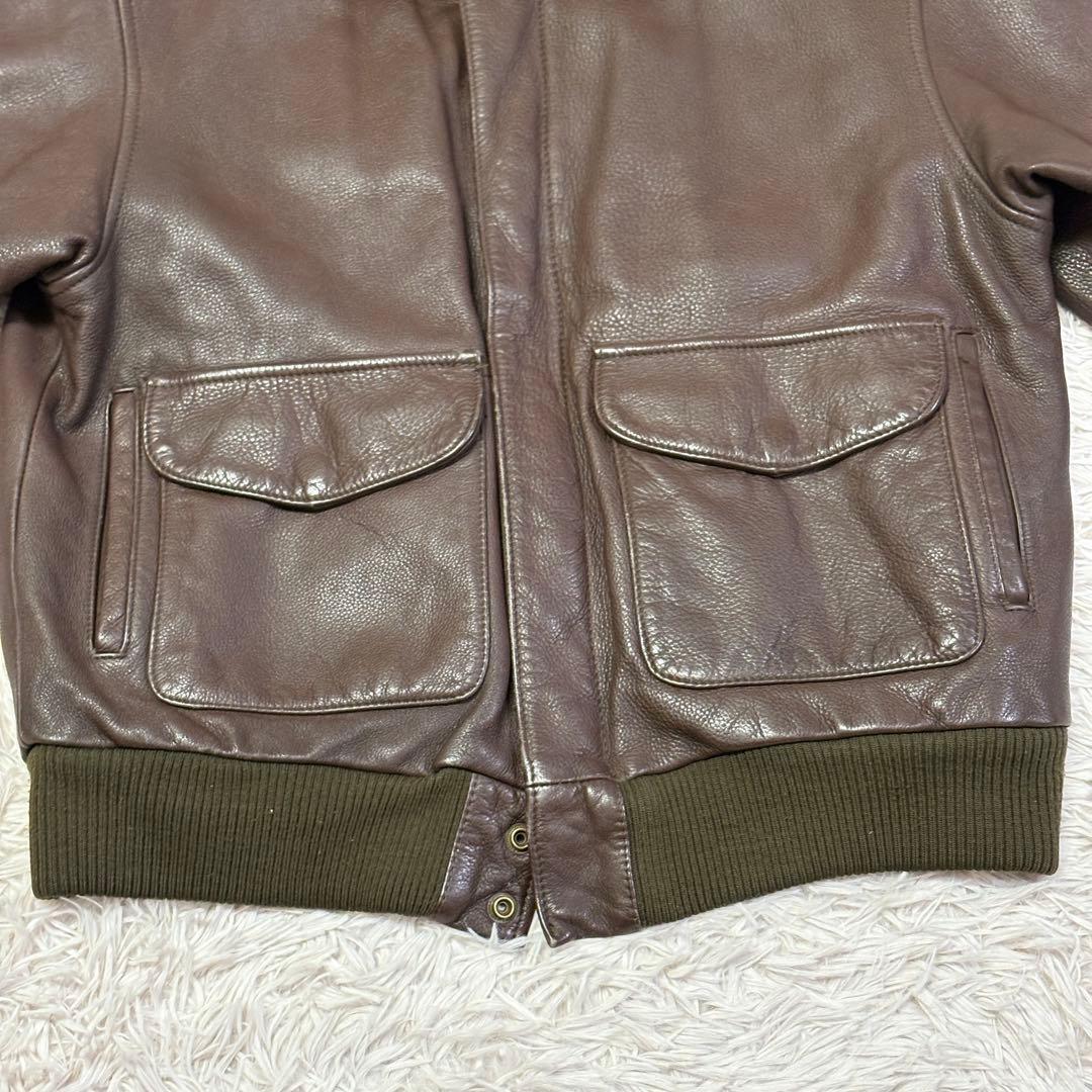DEUX2C　フライトジャケット　アウター　A-2　シープレザー　本革　Ｍ