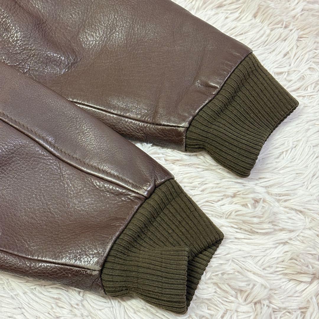 DEUX2C　フライトジャケット　アウター　A-2　シープレザー　本革　Ｍ