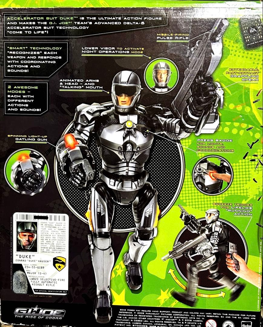 G.I.JOE ACCELERATOR SUIT DUKE 日本未発売　開封美品