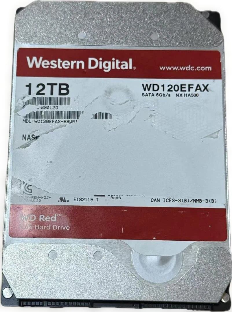 外付けハードディスク・ドライブ Western Digital WD120EFAX 12TB 010305