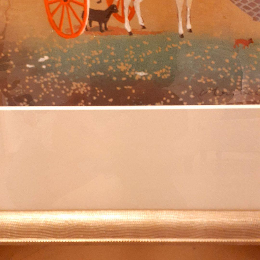 フランス輸入　リトグラフ　MICHEL DELACROIX　ドラクロワ　風景画