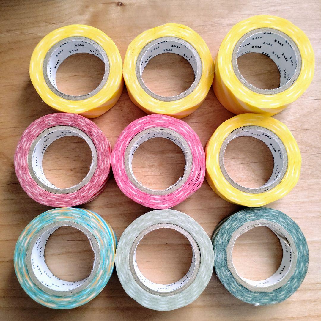 911.未使用　mt　廃盤マスキングテープ　10m巻ストライプ32個