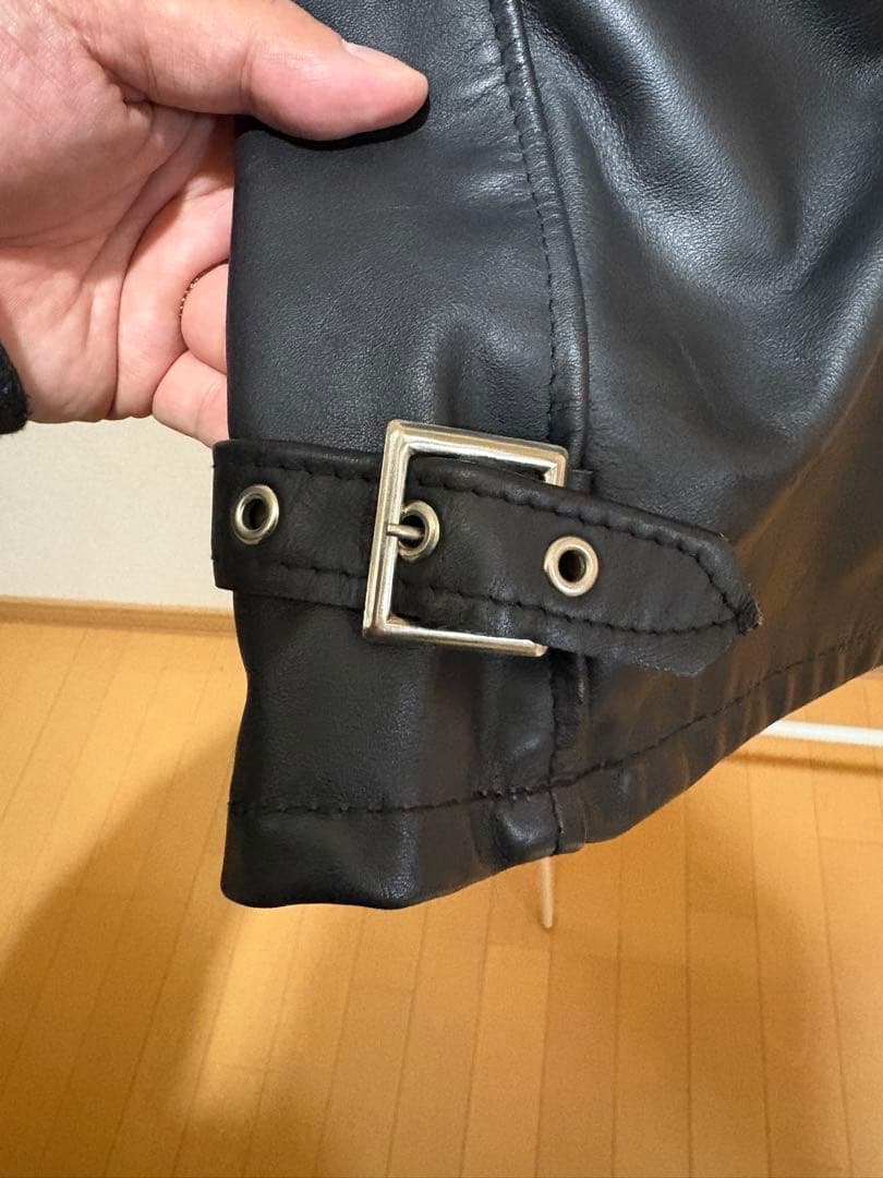 Schott ショット　652 ライダース　シングル　襟付き　ブラック　40