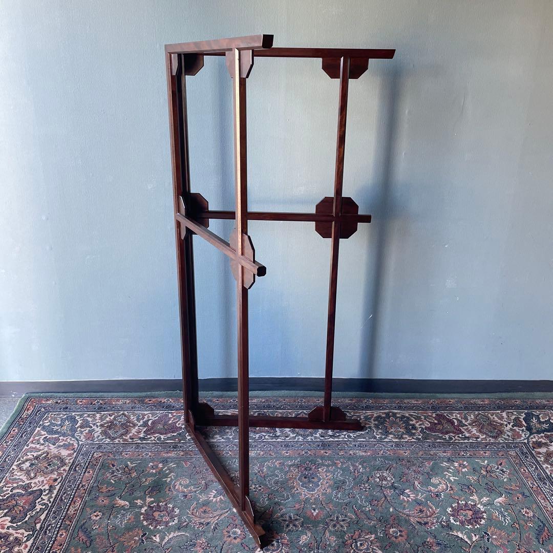 【希少】松本民芸家具　衣桁　衣紋掛け　ハンガー　着物掛け　サクラ材　美品