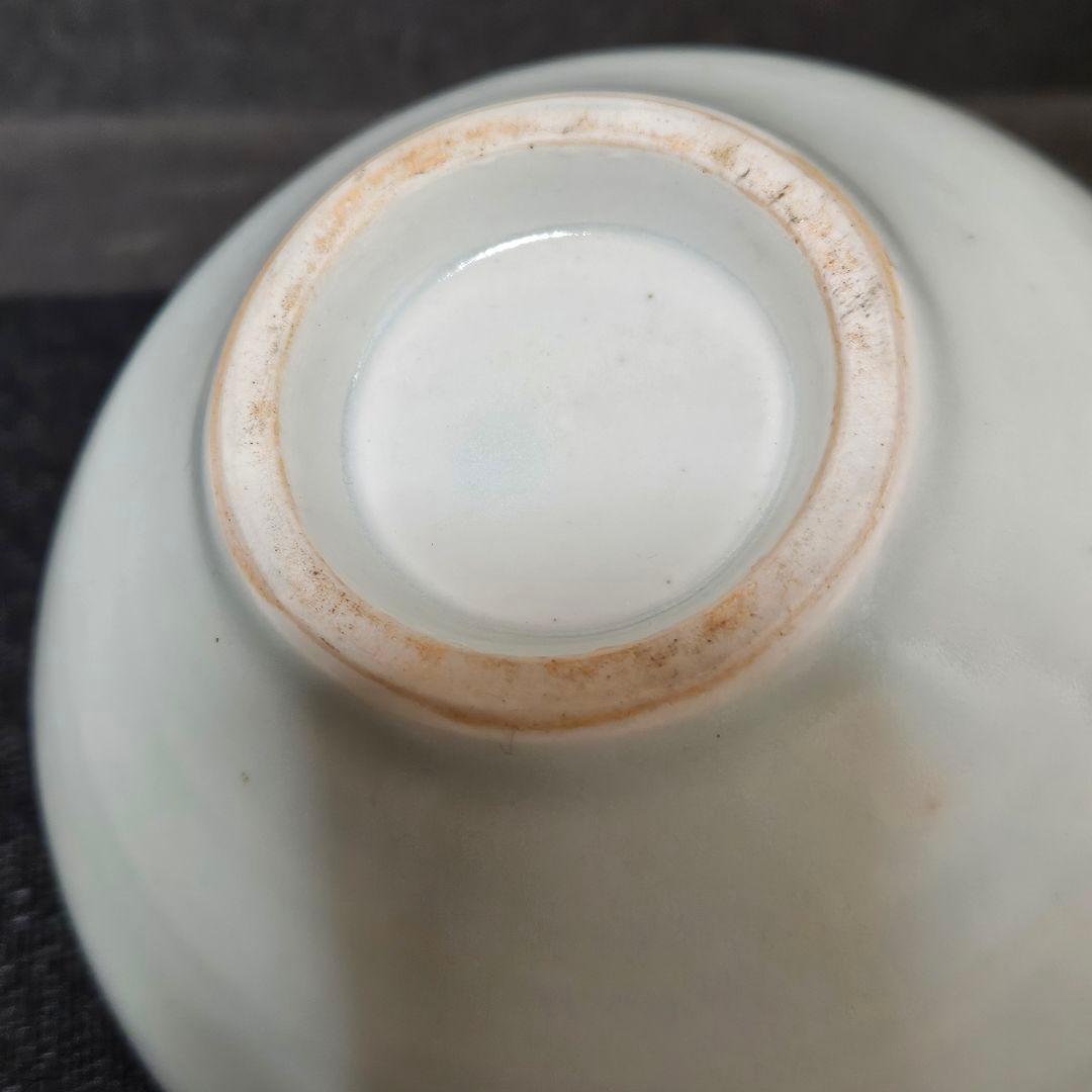 【李朝コレクター放出品❗04.】李朝白磁　分院手　大振り茶碗　鉢　時代産地不明❗