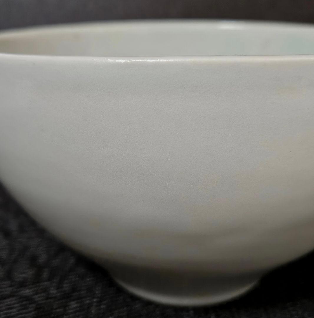 【李朝コレクター放出品❗04.】李朝白磁　分院手　大振り茶碗　鉢　時代産地不明❗