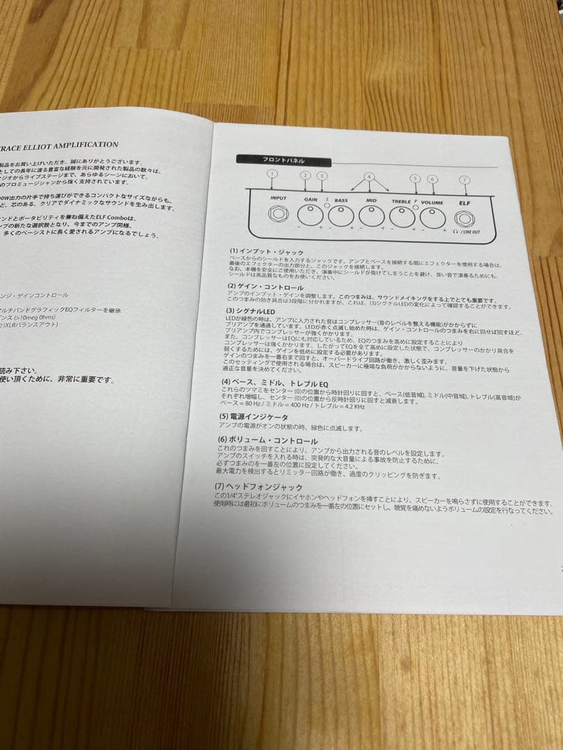 TRACE ELF 1x8 COMBO ベース用アンプ