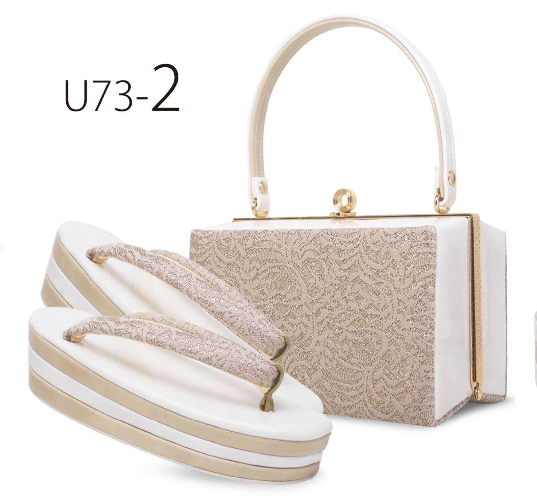 パール調草履とバッグセット