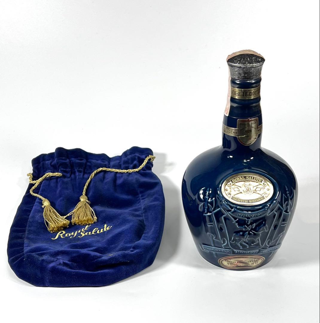 香心様ご検討中　【古酒】ロイヤルサルート21年 青 陶器ボトル【未開栓】