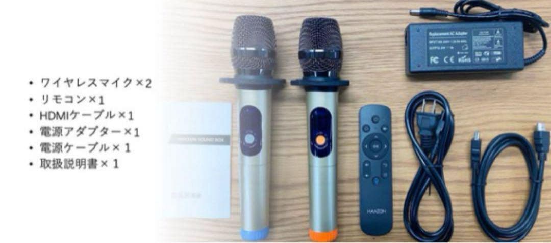 HANZON サウンドボックス 110W ワイヤレスマイク2本付き　6台