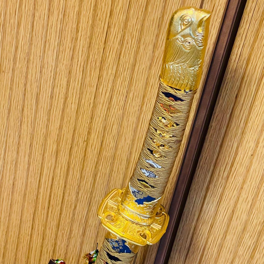 【希少】高級模造刀 太刀 陣太刀 刀袋・刀掛台付き