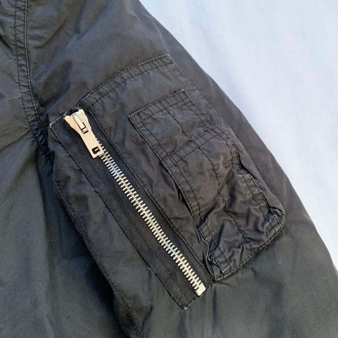 リックオウエンス Rick Owens フーテッドボンバージャケット　ブラック