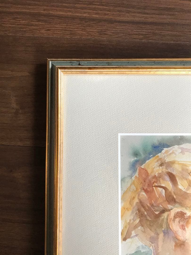 黒川達也　「少女A」 水彩　真作　Girls