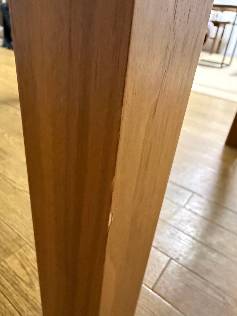 〈momo〉unico ブラウン木製ダイニングテーブル