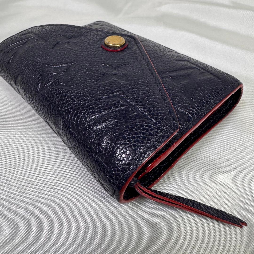 ルイヴィトン　ポルトフォイユゾエ モノグラム　アンプラント　三つ折り財布　美品