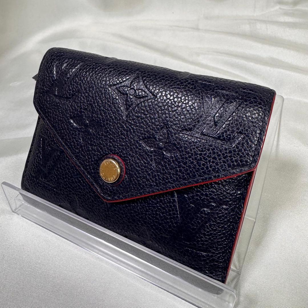 ルイヴィトン　ポルトフォイユゾエ モノグラム　アンプラント　三つ折り財布　美品