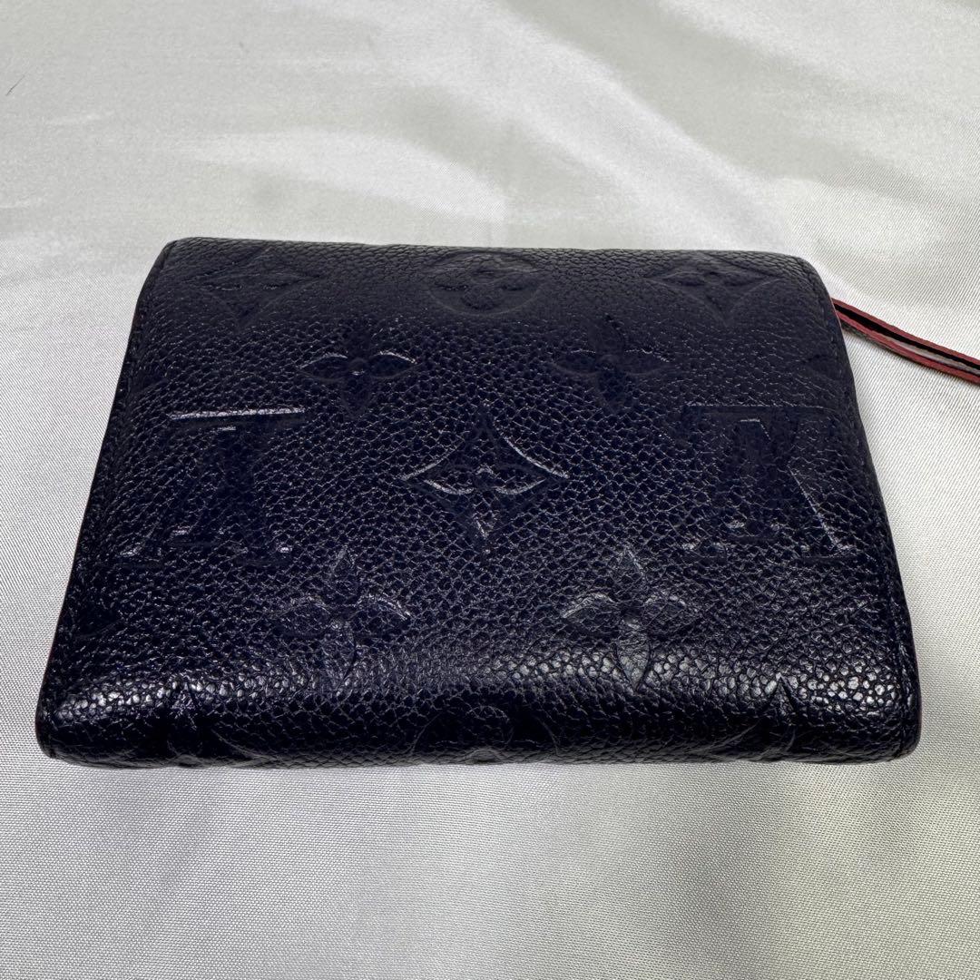 ルイヴィトン　ポルトフォイユゾエ モノグラム　アンプラント　三つ折り財布　美品