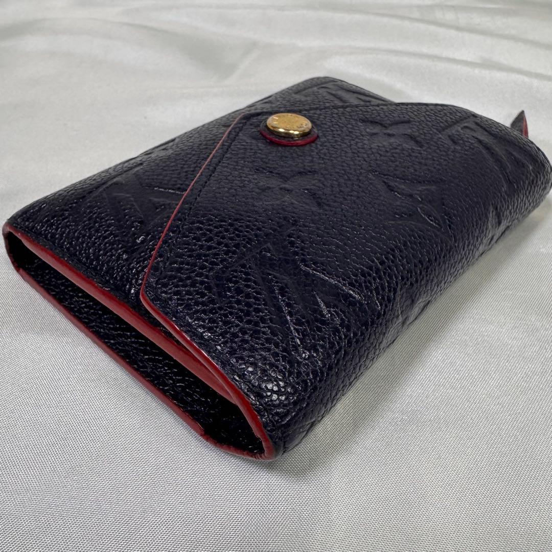 ルイヴィトン　ポルトフォイユゾエ モノグラム　アンプラント　三つ折り財布　美品