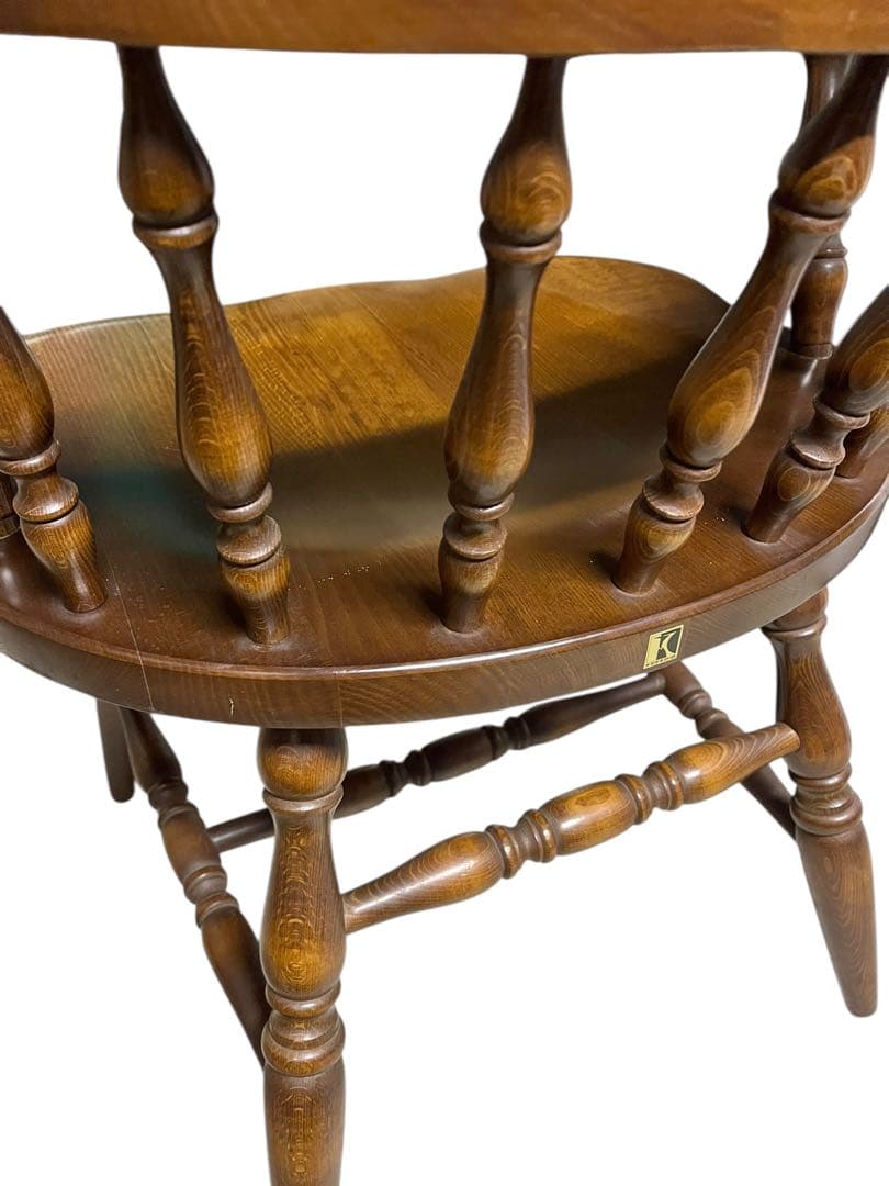 【送料無料】飛騨産業 キツツキ ウィンザーチェア アームチェア アンティーク ①