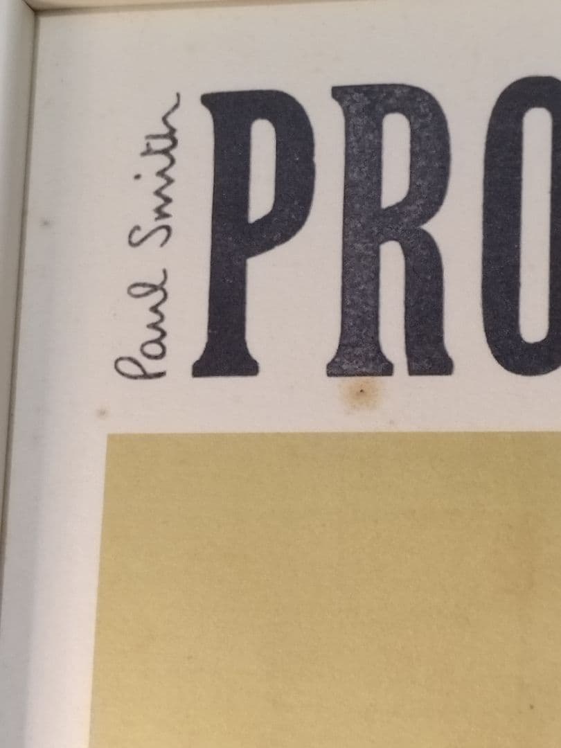 Paul Smith PROJECT 10 印刷物　直筆サイン　希少　値下げ