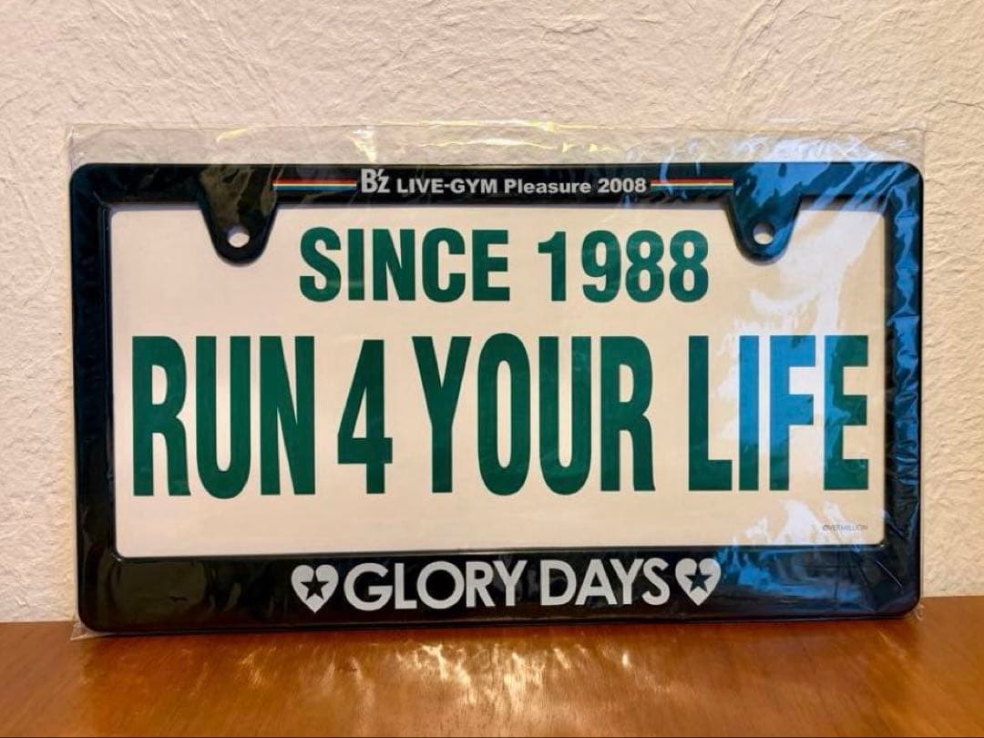 B'z LIVE-GYM 2008 GLORY DAYS ナンバーフレーム