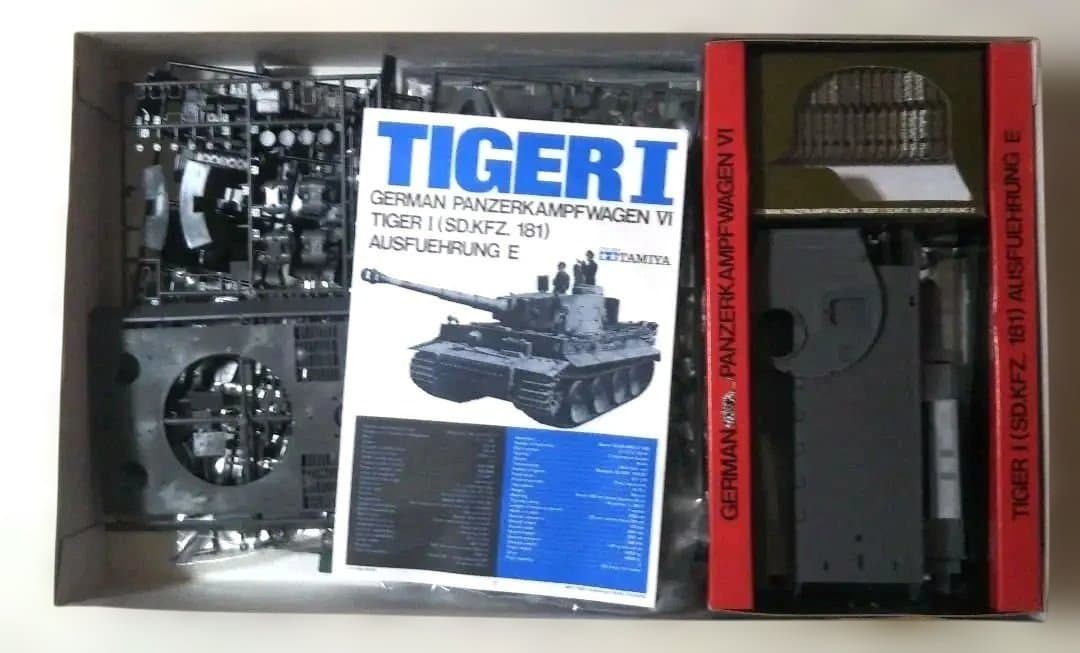 タミヤビックスケールドイツ陸軍重戦車 タイガーI型 1/25一部ランナー外れ有り