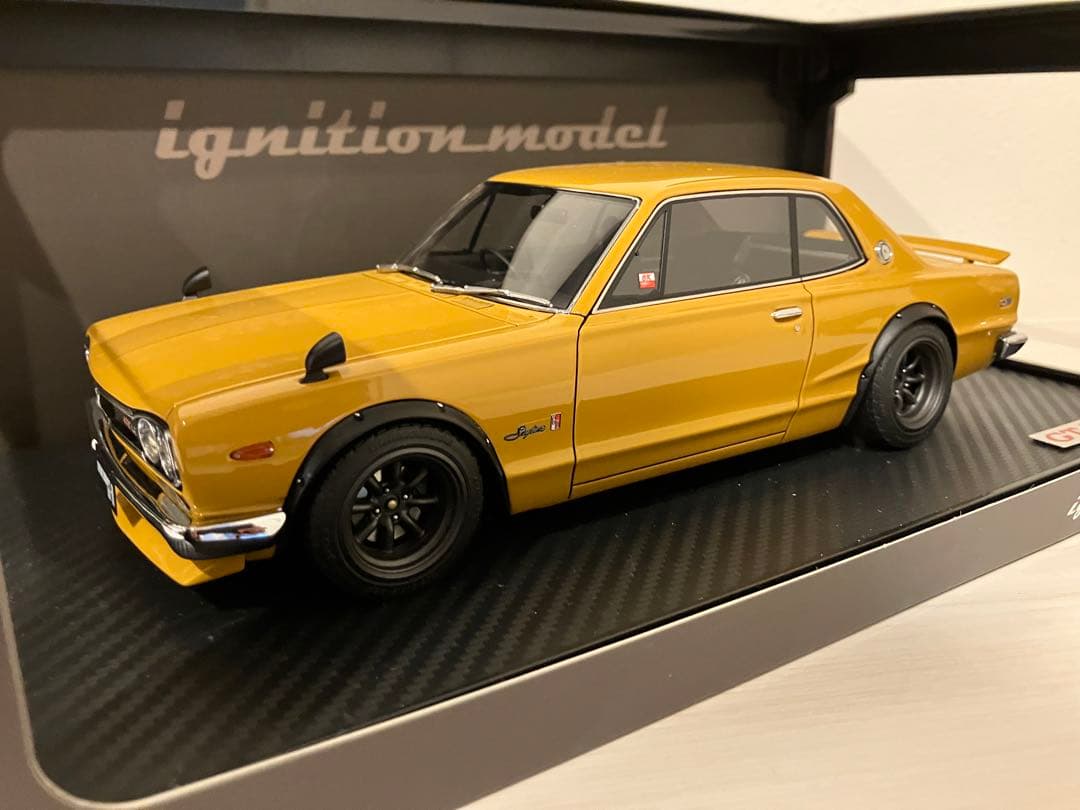 美品 1/18 IGモデル 日産2000GTR KPGC10 ハコスカ ワタマベ