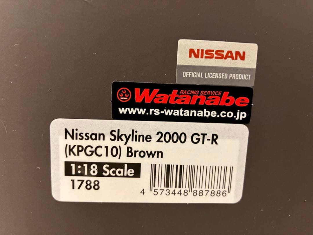 美品 1/18 IGモデル 日産2000GTR KPGC10 ハコスカ ワタマベ