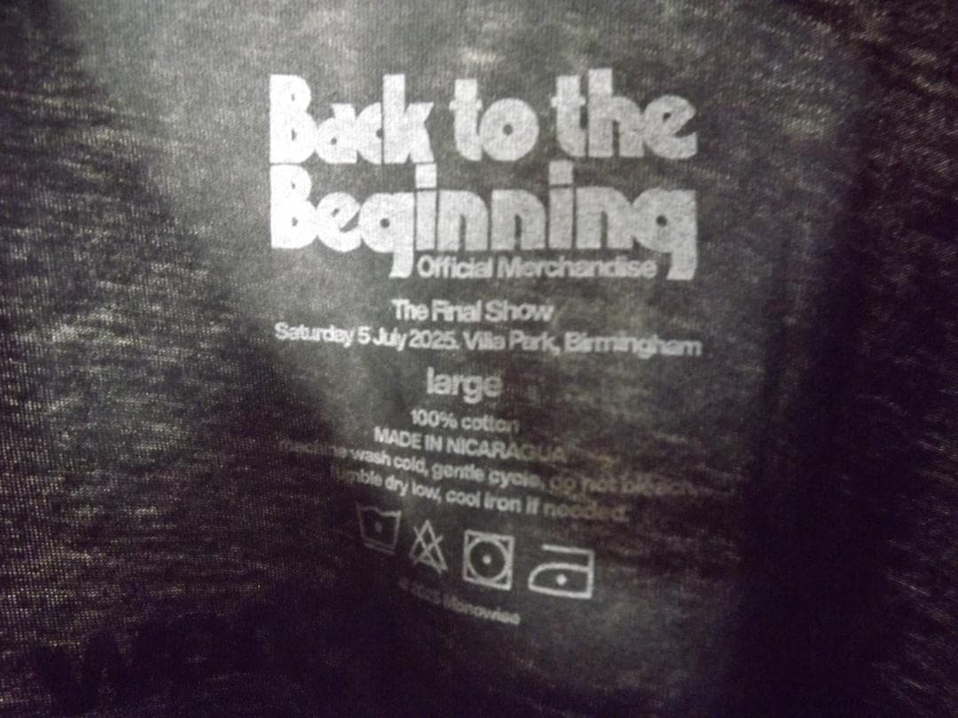 Lサイズ　新品 オジー・オズボーン　ブラック・サバス ラストライブ Tシャツ