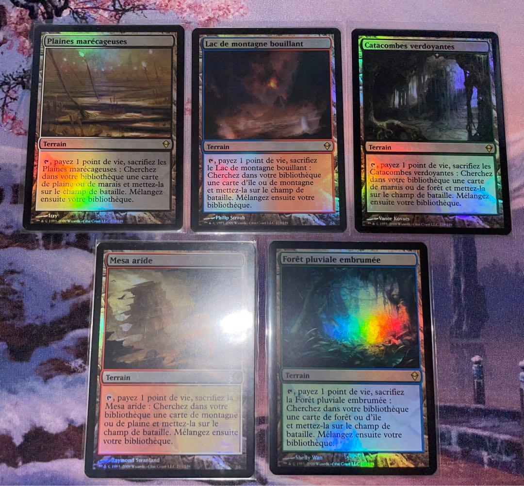 MTG Foil ゼンディカーフェッチランド 5種 セット 他言語