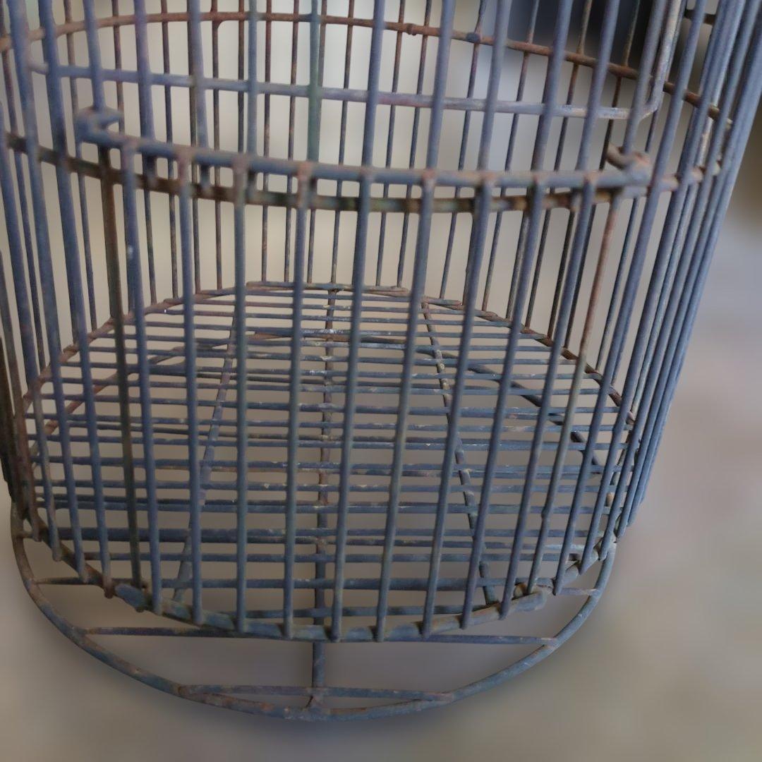 レトロ　鳥かご　シャビー　ガーデニング　鉄　アイアン　花入