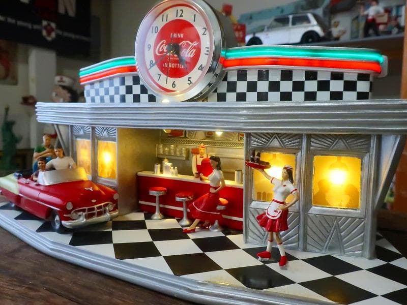 爆レア★絶版 コカコーラ 50s アメリカンダイナー クロック アメグラ