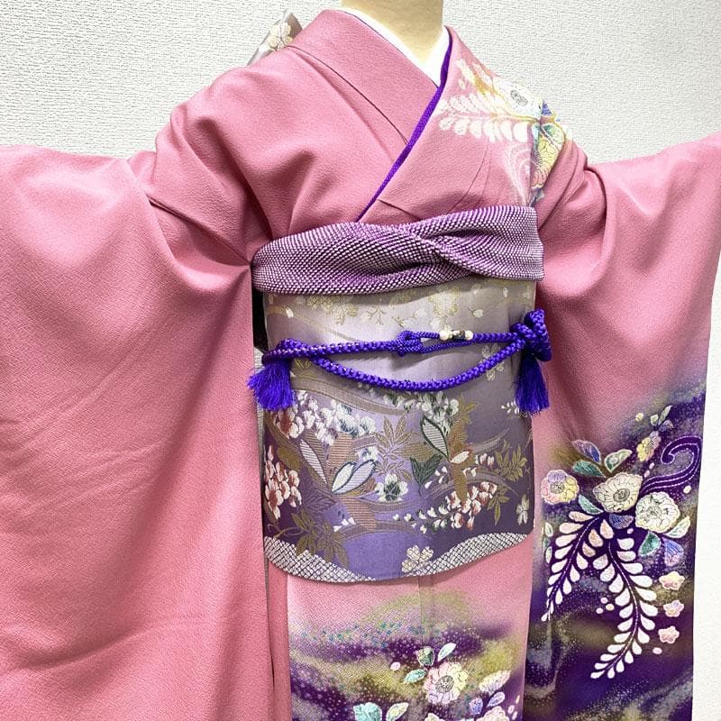 408z11.308y8.小物類☆振袖 辻が花 絞り染 ちりめん 成人式 結婚式