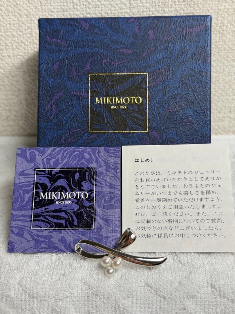 ＊新品＊　MIKIMOTO アコヤ真珠　ブローチ