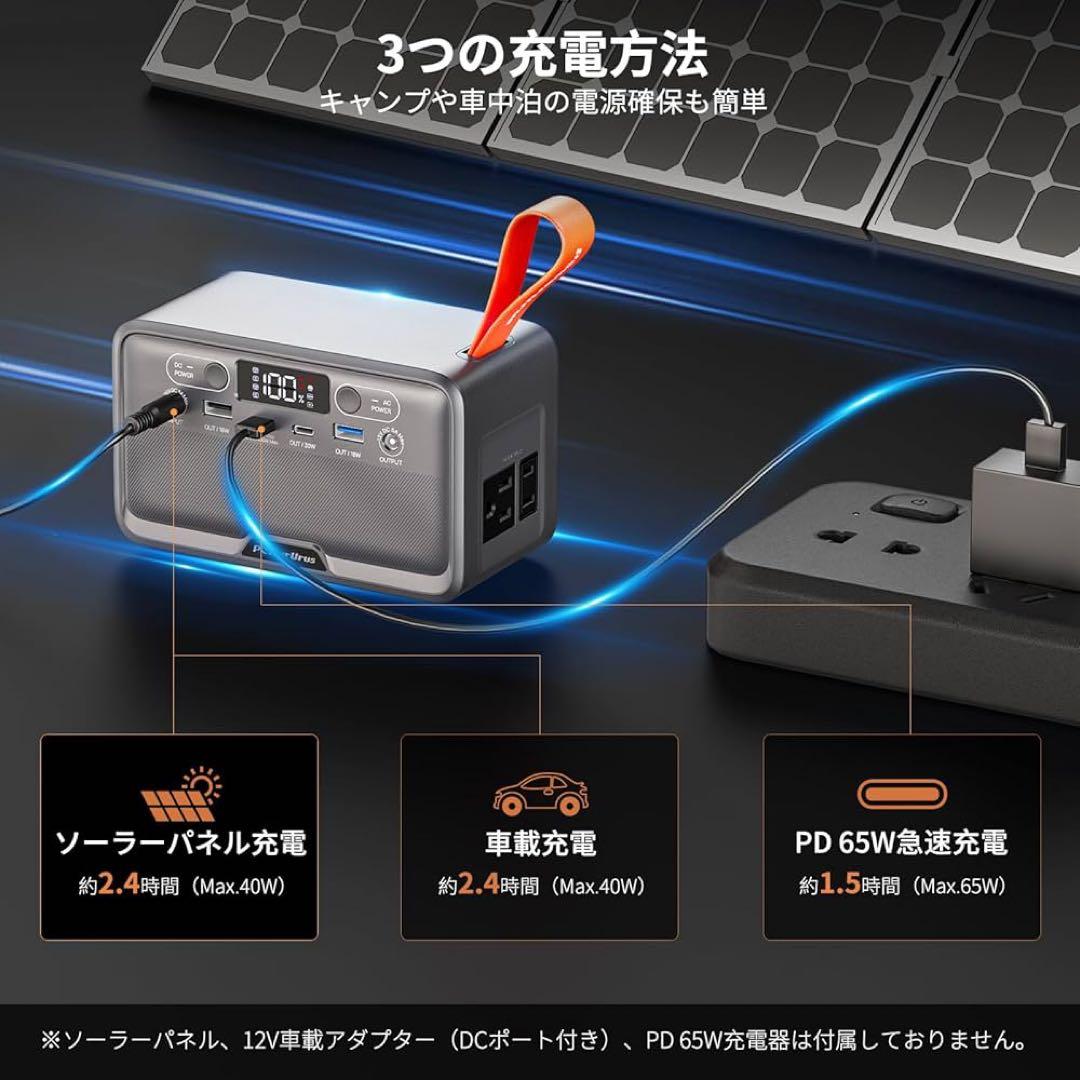 【新品未使用❣️】ポータブル電源 小型 軽量 89.6Wh 100W Type-C