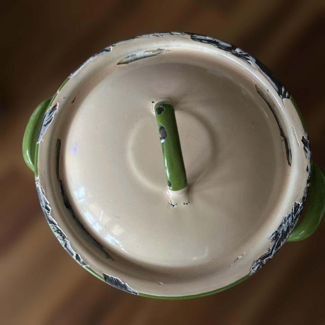 ⭐︎イギリスアンティークFLour 蓋付きキャニスター⭐︎