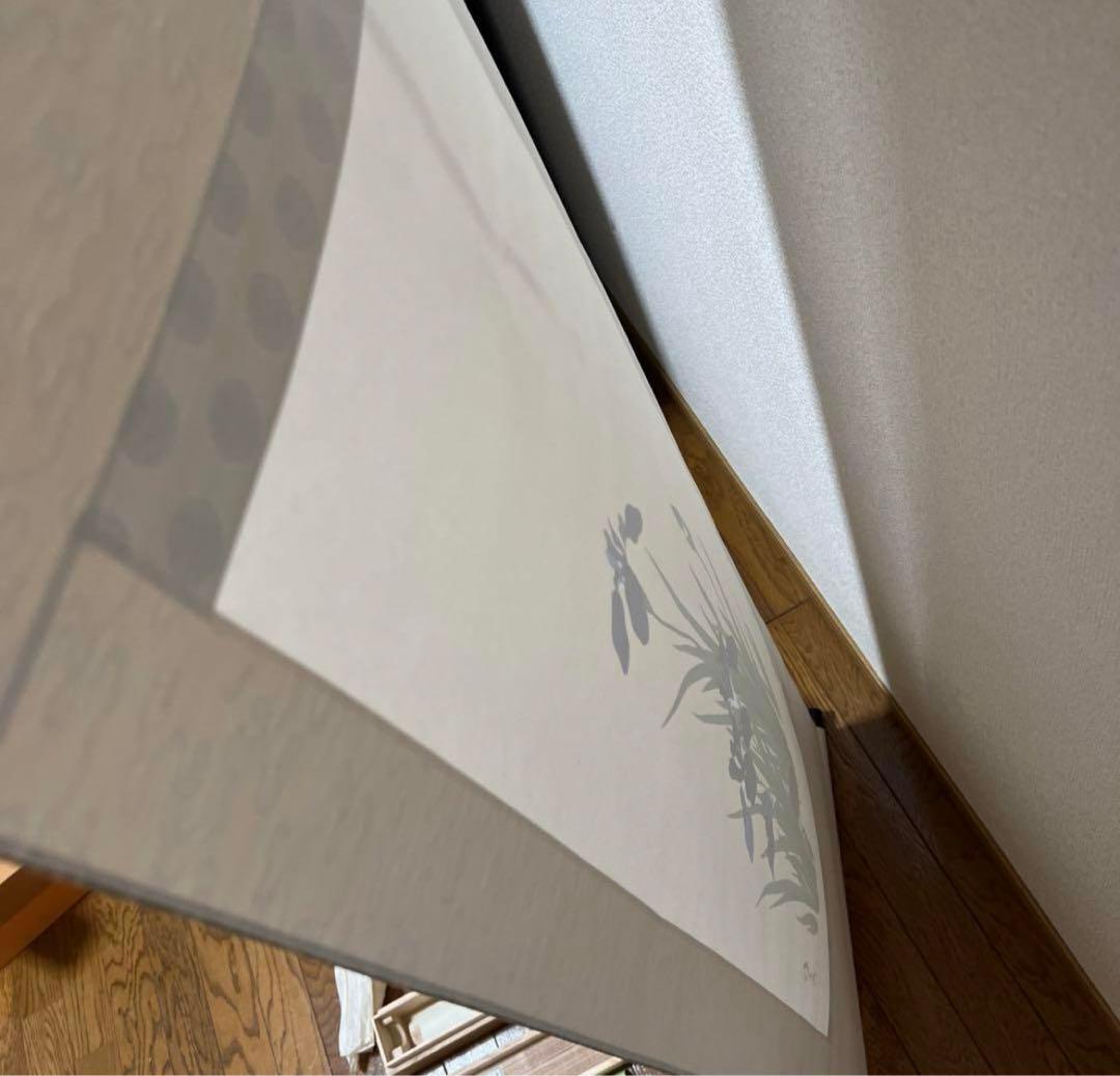 燕子花水鶏図　酒井抱一