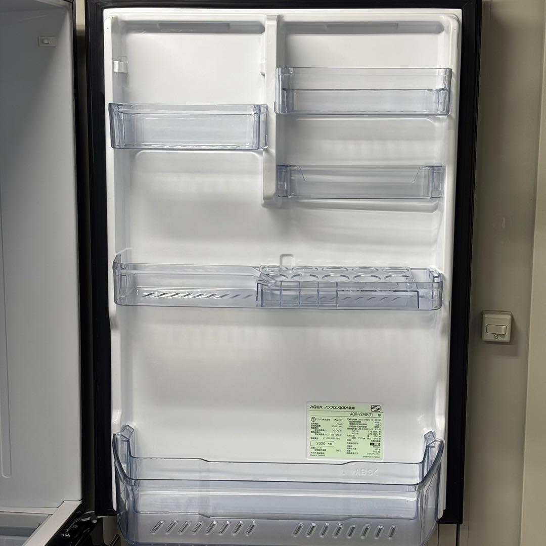 ∞送料込！設置対応◎2020 AQUA 458L冷蔵庫 AQR-VZ46K(T)