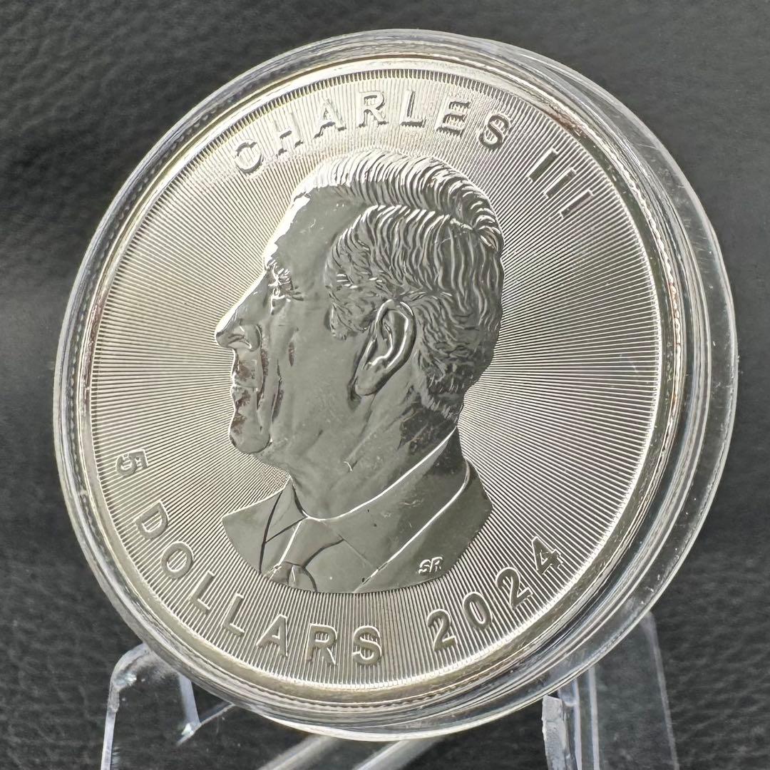 世界100枚限定！ メイプルリーフ 銀貨 カラー ブラックドラゴン 1オンス