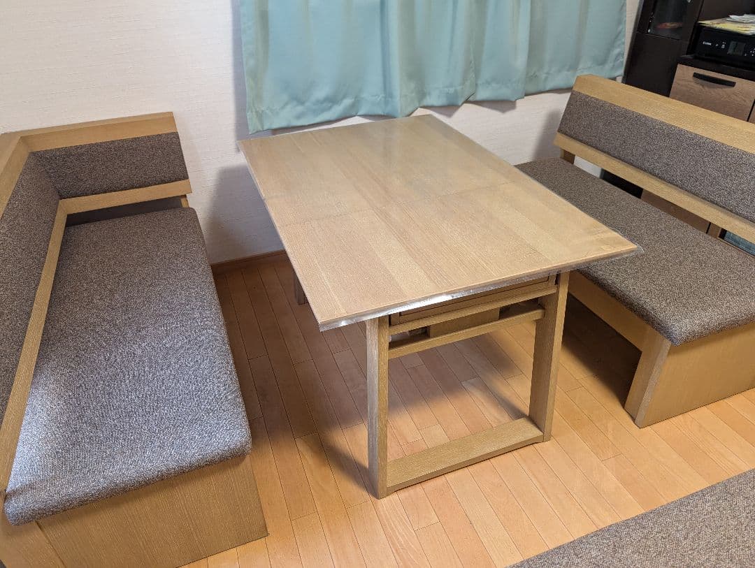 シギヤマ家具　ダイニングテーブル　伸張式