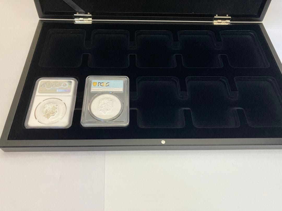 スラブケース スラブホルダー 木製 10枚用 新品 NGC PCGS