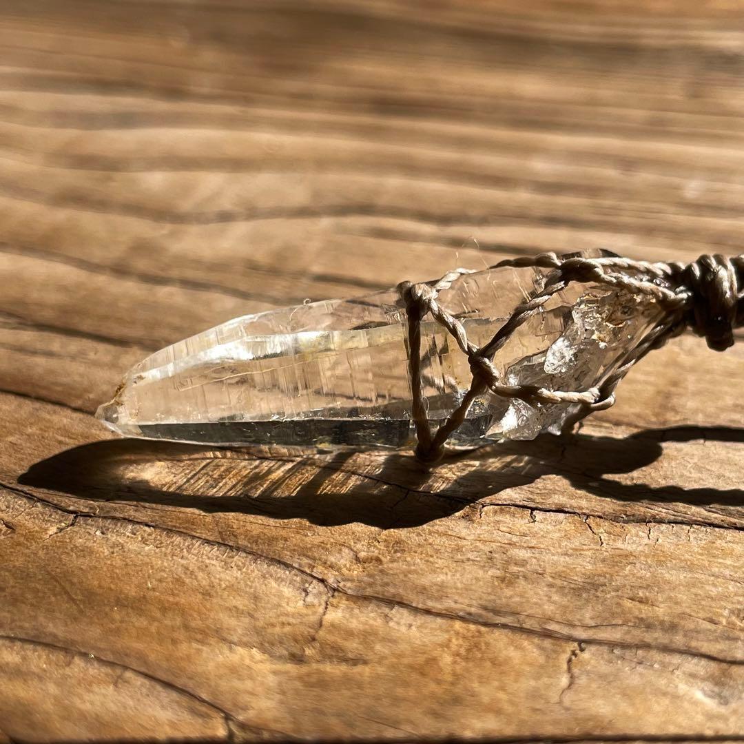 ヒマラヤ水晶 ガネッシュヒマール ＊ マクラメネックレス ペンダント 11