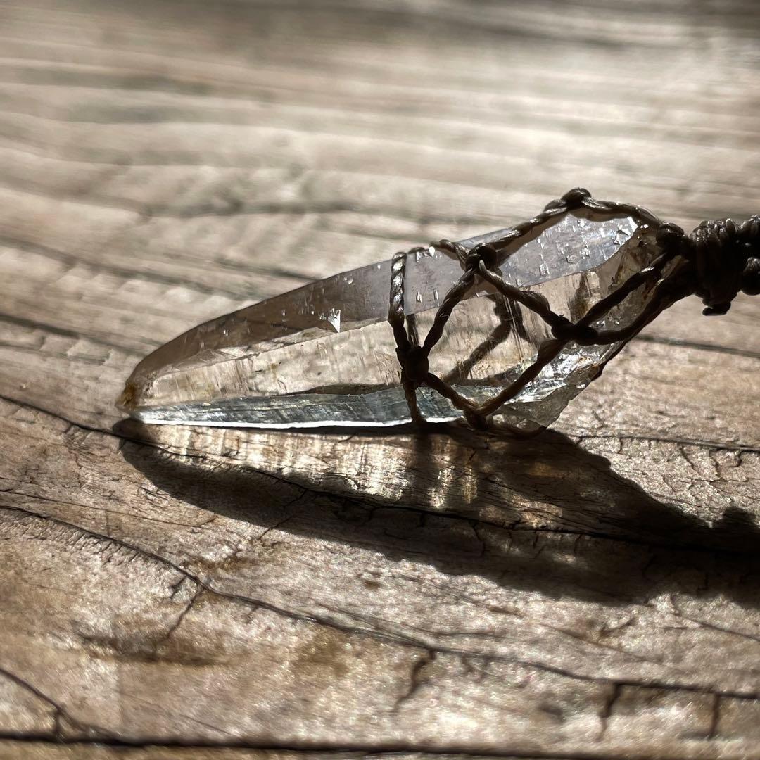 ヒマラヤ水晶 ガネッシュヒマール ＊ マクラメネックレス ペンダント 11