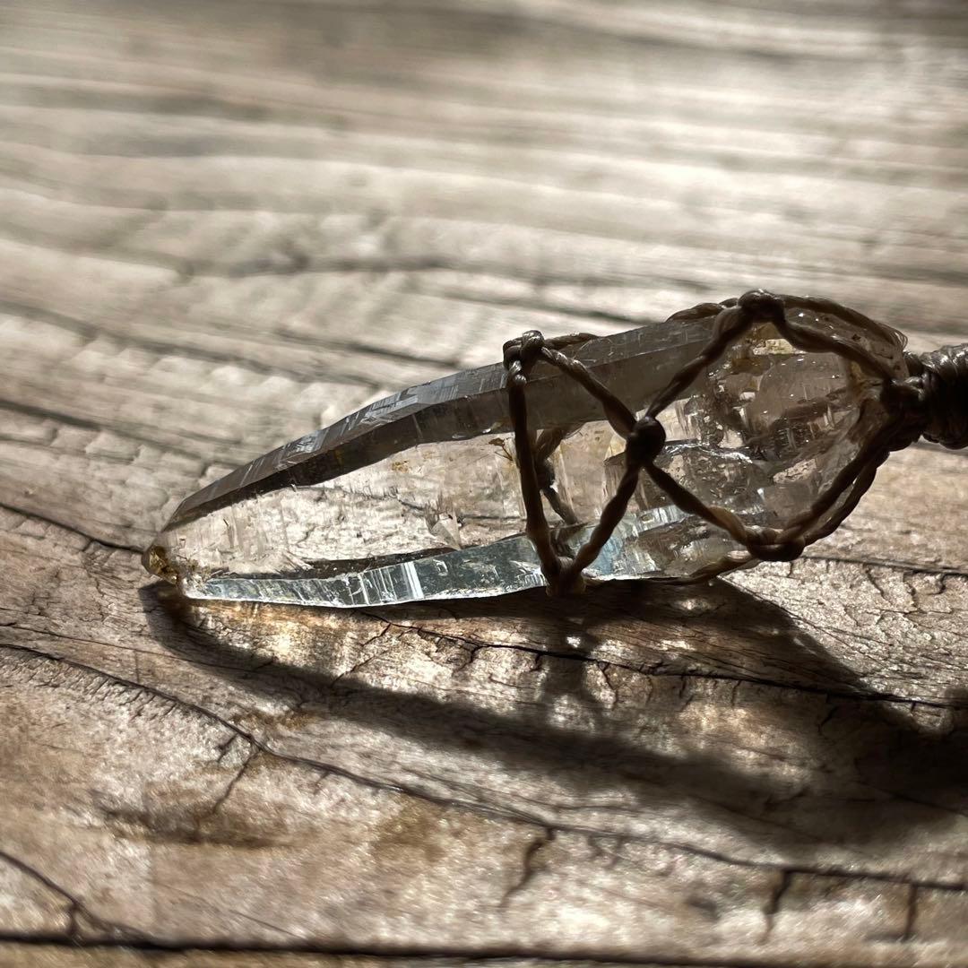 ヒマラヤ水晶 ガネッシュヒマール ＊ マクラメネックレス ペンダント 11