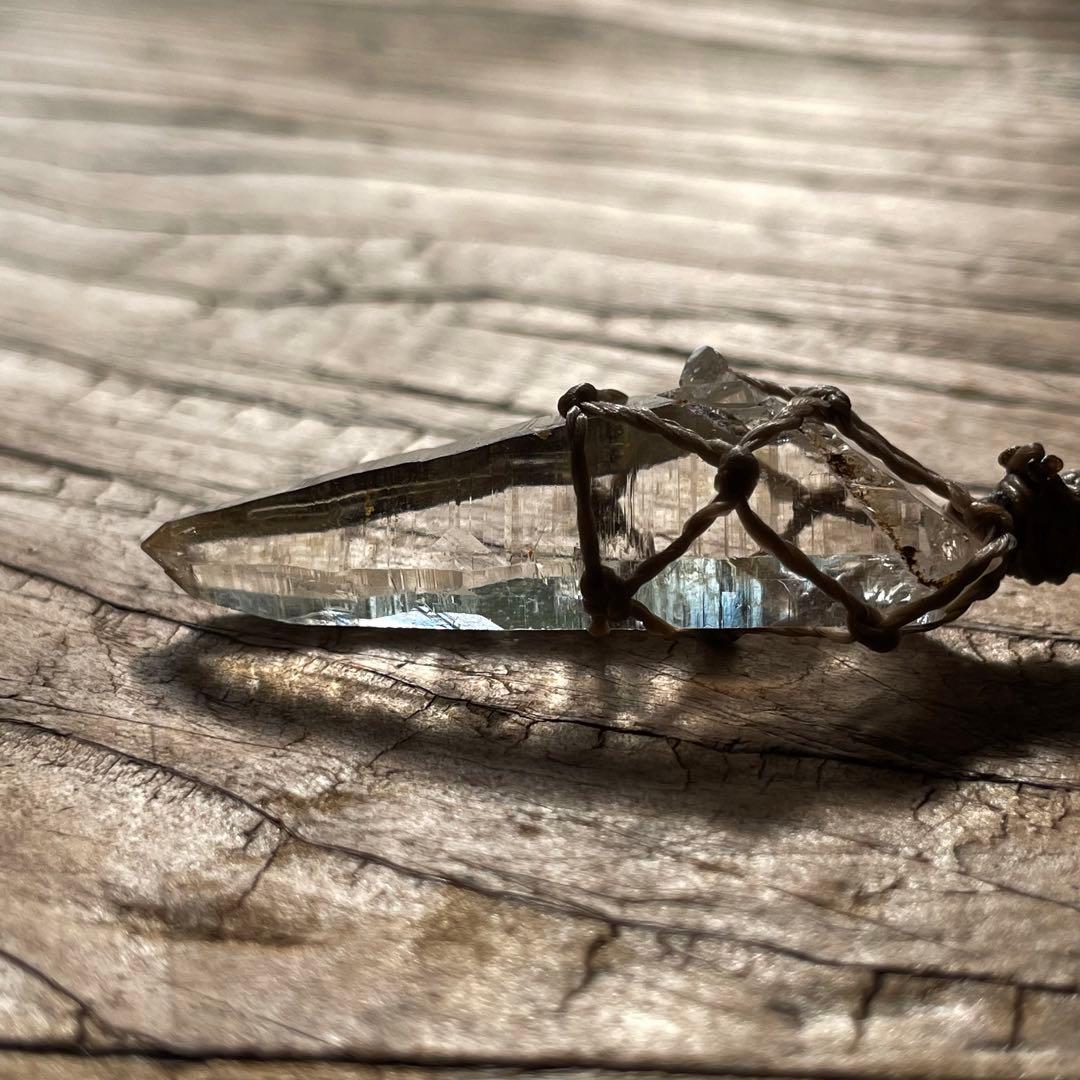 ヒマラヤ水晶 ガネッシュヒマール ＊ マクラメネックレス ペンダント 11