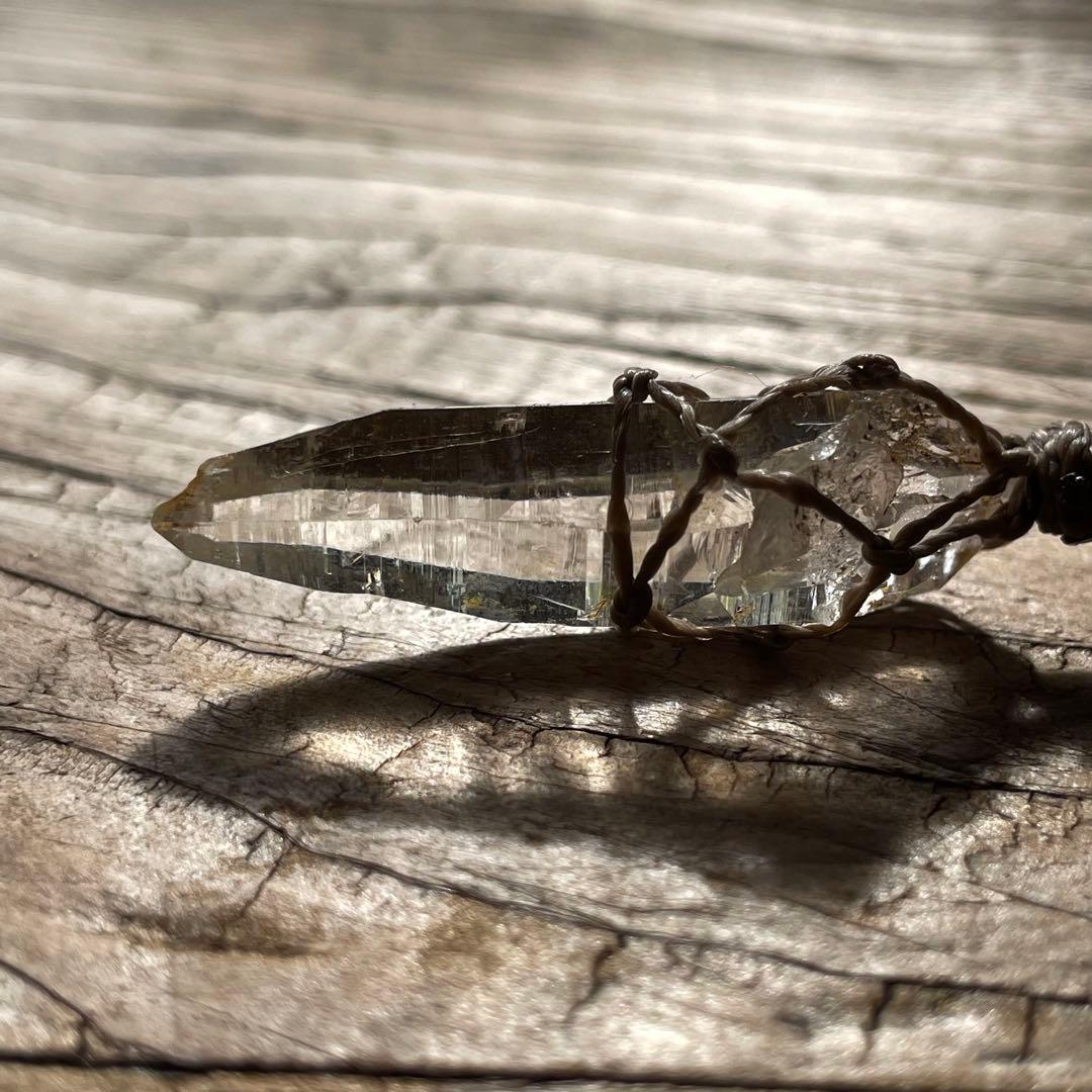 ヒマラヤ水晶 ガネッシュヒマール ＊ マクラメネックレス ペンダント 11